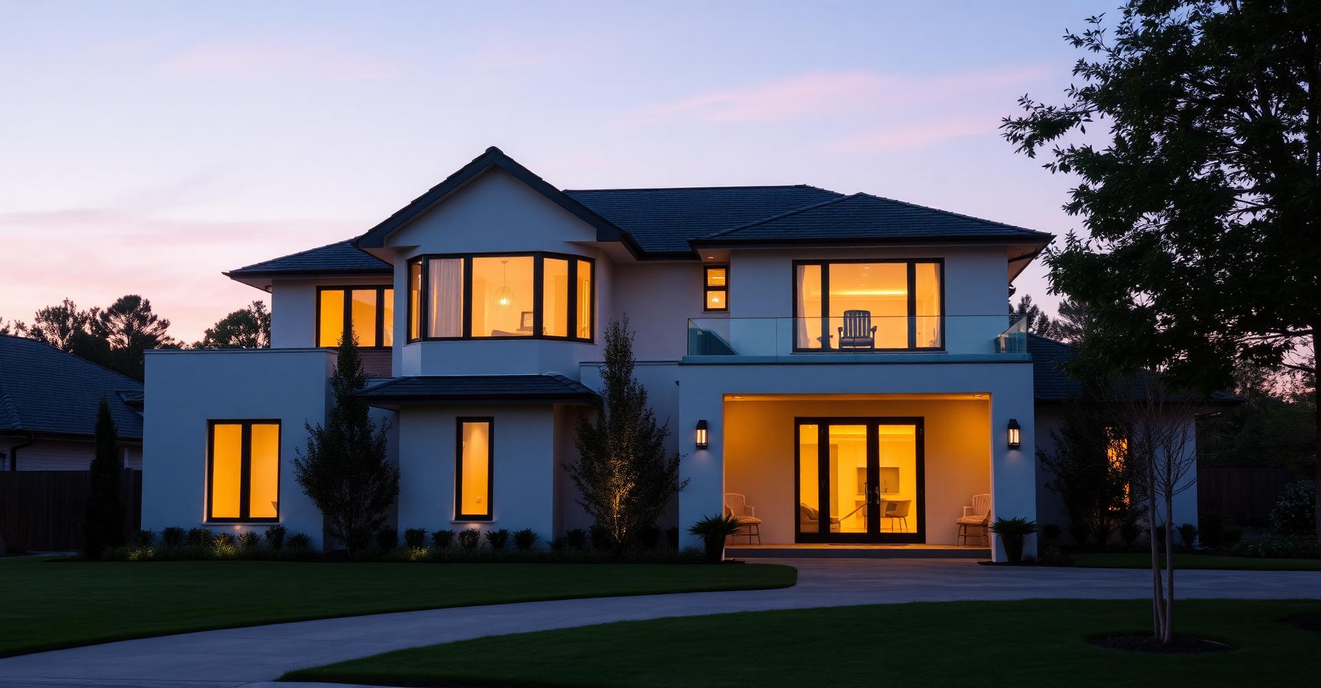 Home at dusk